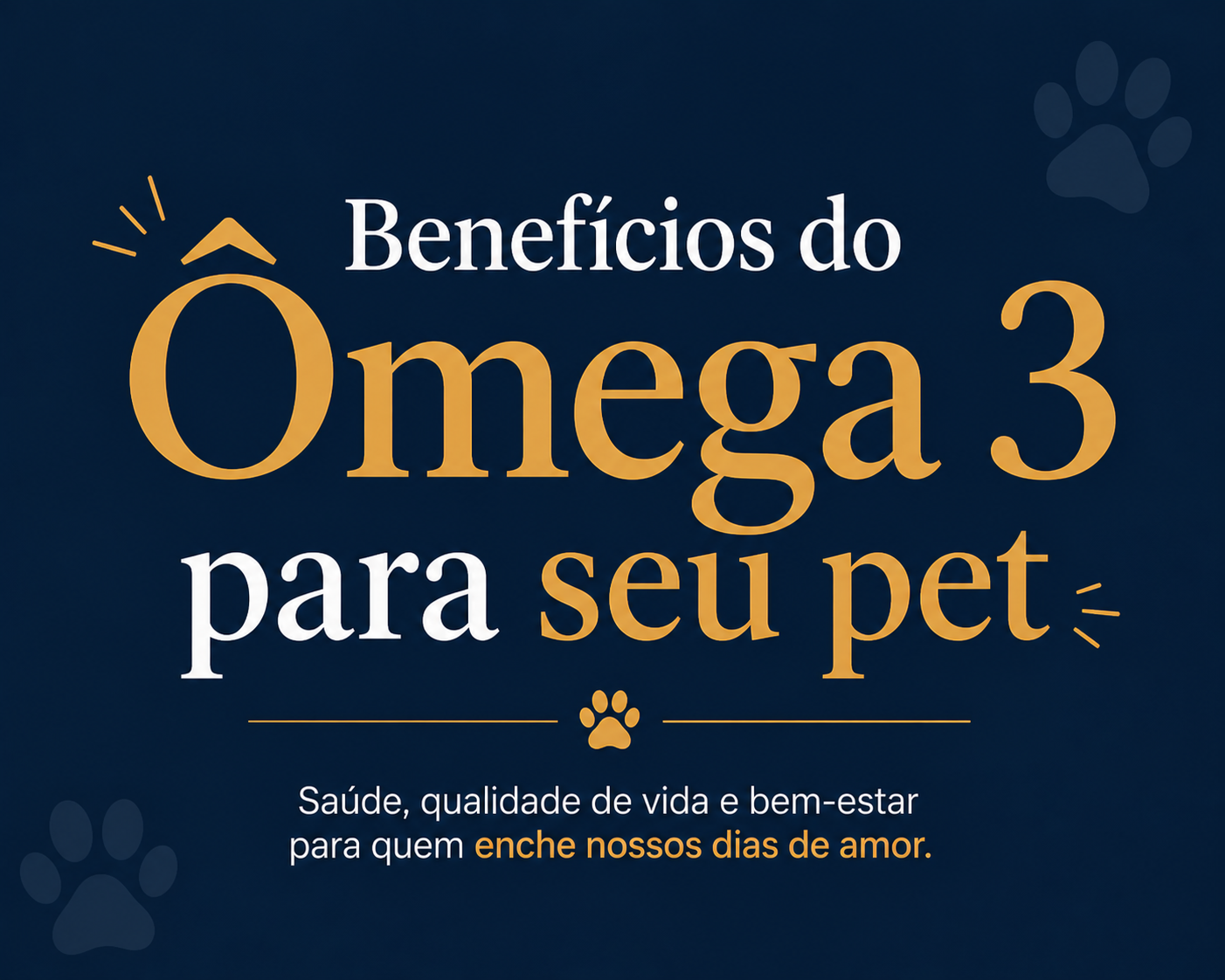 Benefícios do Ômega 3 para seu pet